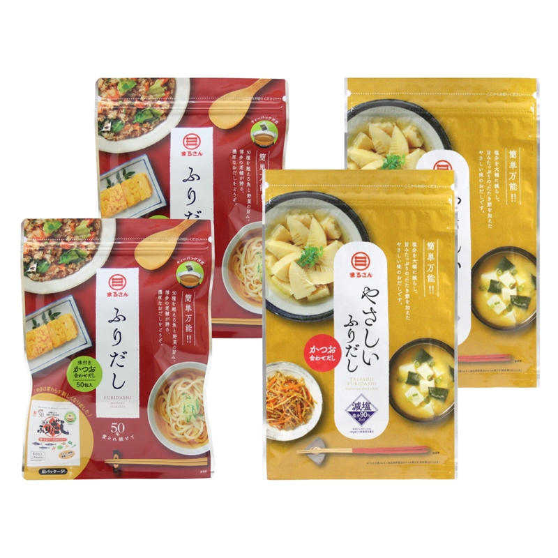 だし パック まるさん ふりだし50入5セット かつお あわせだし 味付き だし パック うどん スープ 吸い物 煮物 鍋 おでん お雑煮 チャーハンの素 国産 国内製造
