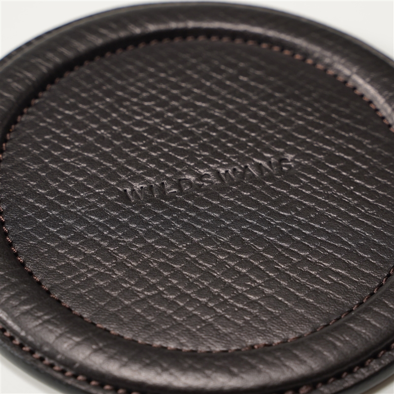 ＜WILDSWANS＞レザーコースター　M ブラック M