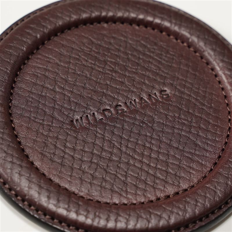 ＜WILDSWANS＞レザーコースター　Ｓ ダークブラウン S