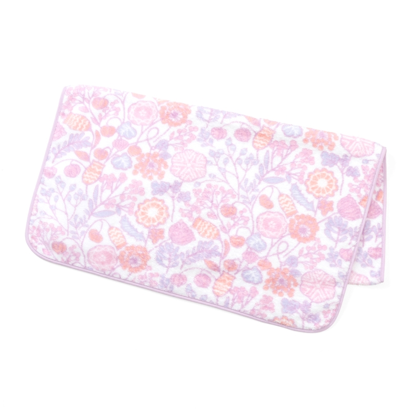 ＜ホットマン＞クッカ バスタオル・刺繍フェイスタオル ピンク