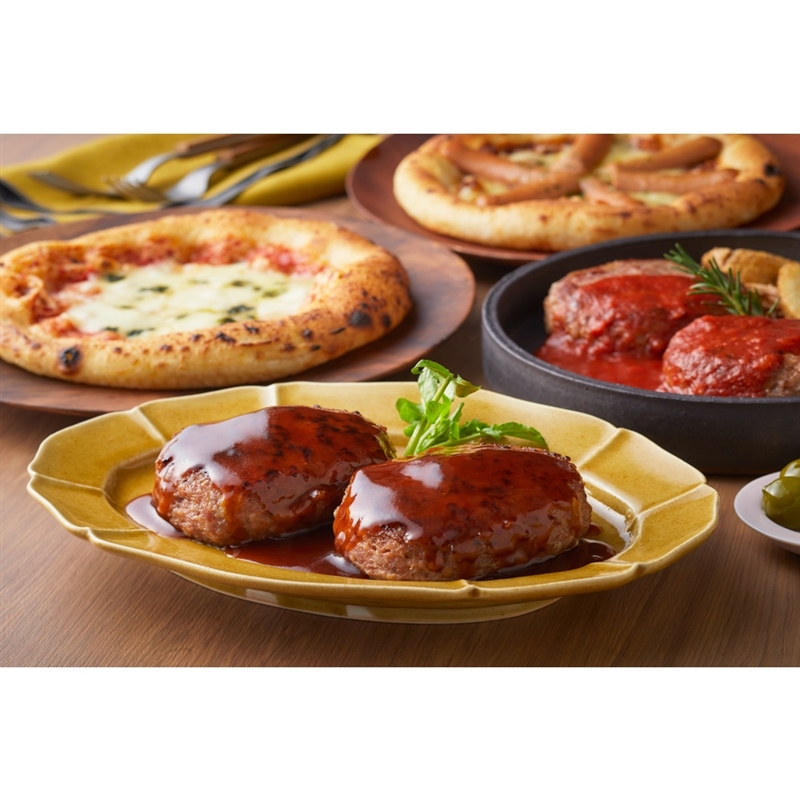 佐賀県＜ふるさと倶楽部＞ナポリ風石窯ピザと熟成ハンバーグ