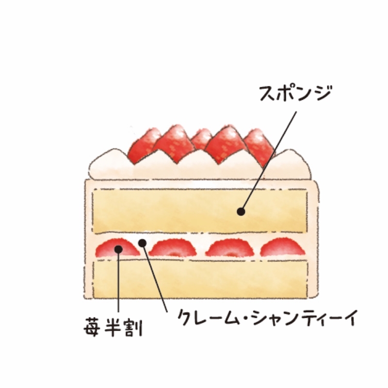 21＜ガトー・ド・ボワイヤージュ＞Xmas国産苺のショートケーキ４号 12月24日(木)お渡し