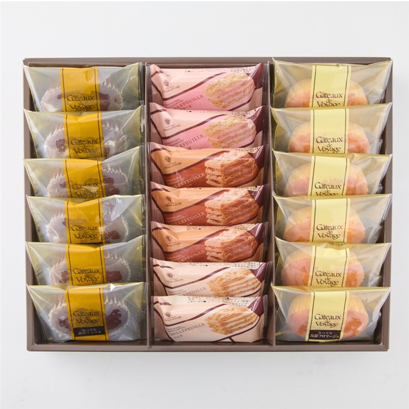 ＜ガトー･ド･ボワイヤージュ＞ミルフィユ＆スフレアソート 19個入