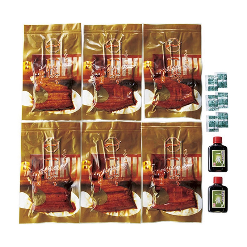 ＜ANA’s FRESH SELECTION　優～やさしさコース～＞＜うなぎ割烹一愼＞監修　うなぎ串蒲焼６串