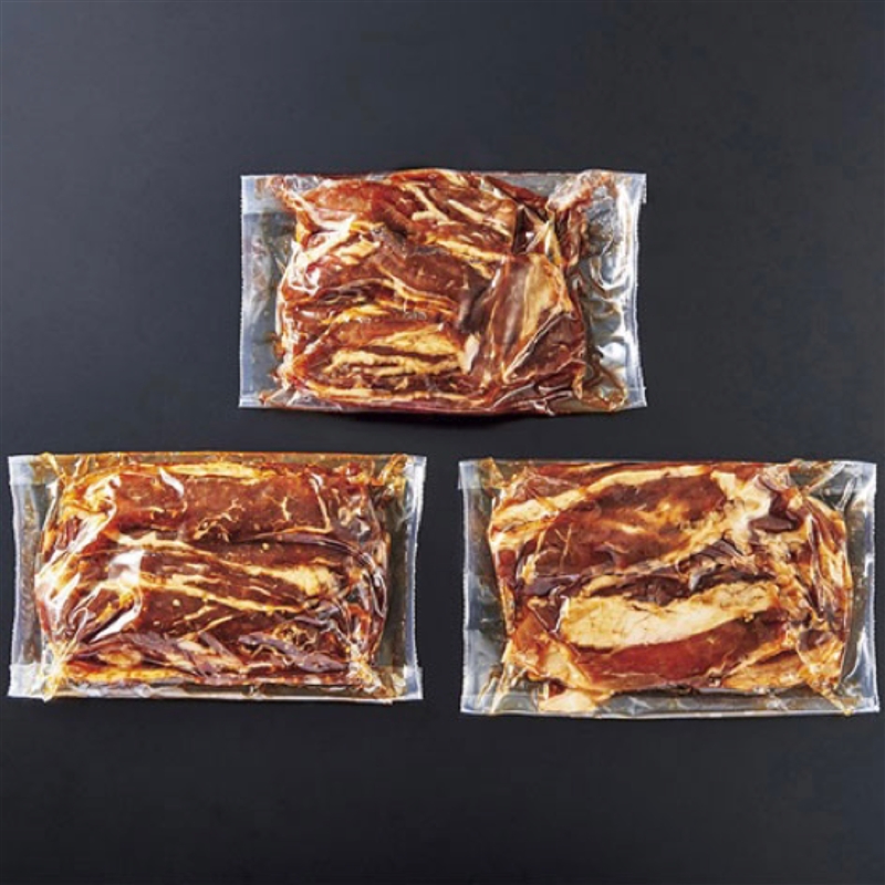 ＜ANA’s FRESH SELECTION　彩～いろどりコース～＞＜鉄板焼プランチャ＞たれ漬けカルビ焼肉　3袋