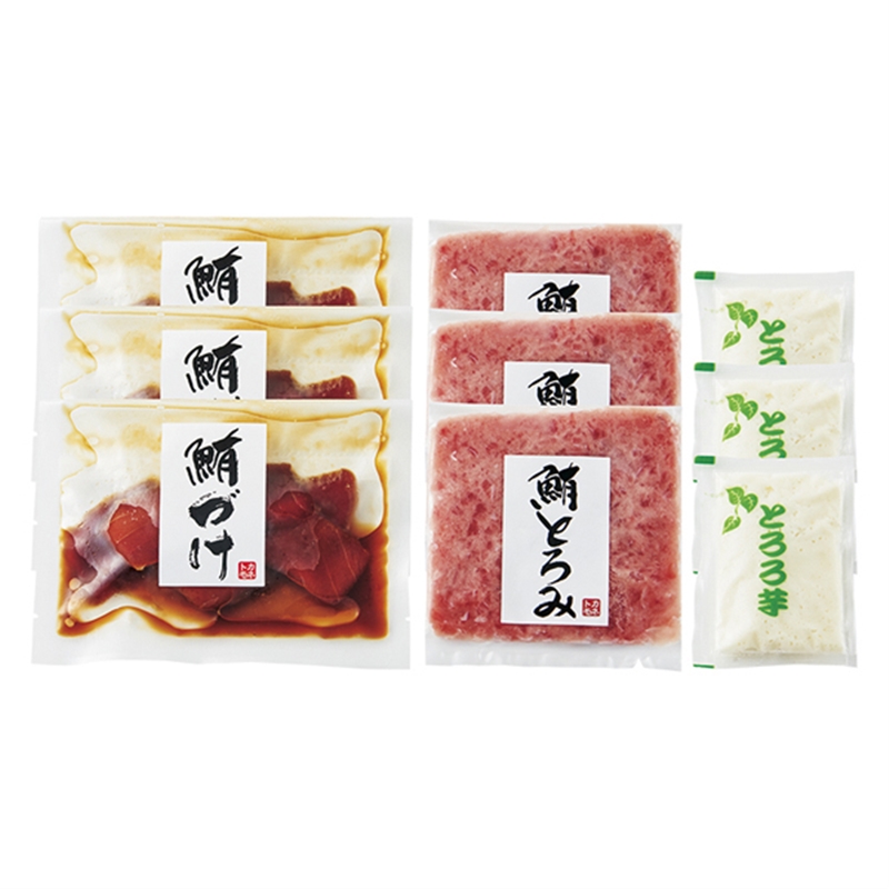＜ANA’s FRESH SELECTION　彩～いろどりコース～＞＜カネトモ＞めばちまぐろ漬・とろみ・とろろ芋