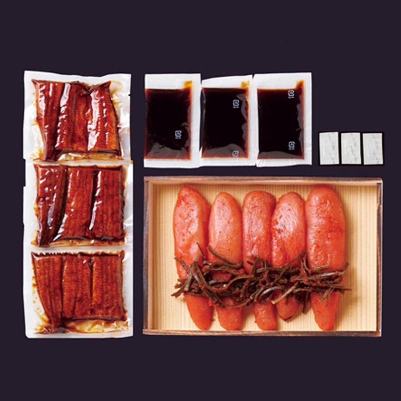 ＜ANA’s FRESH SELECTION　粋～いきコース～＞＜ぎおん割烹なか川＞うなぎ蒲焼と柚子風味明太子セット