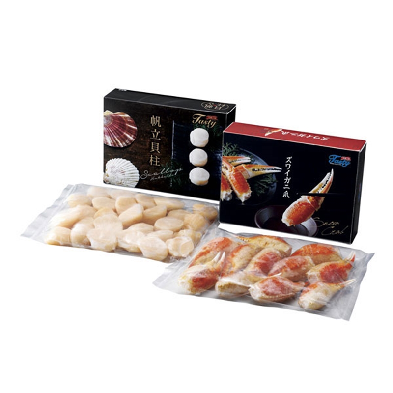 ＜ANA’s FRESH SELECTION　粋～いきコース～＞ボイルずわいがに 爪・帆立貝柱詰合せ