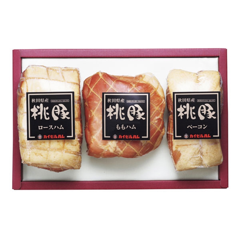 ＜ANA’s FRESH SELECTION　粋～いきコース～＞＜カイゼル ハム＞桃豚ハム・ベーコン詰合せ