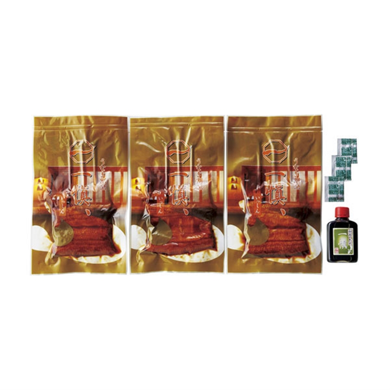 ＜ANA’s FRESH SELECTION　趣～おもむきコース～＞＜うなぎ割烹 一愼＞監修 うなぎ串蒲焼 3串