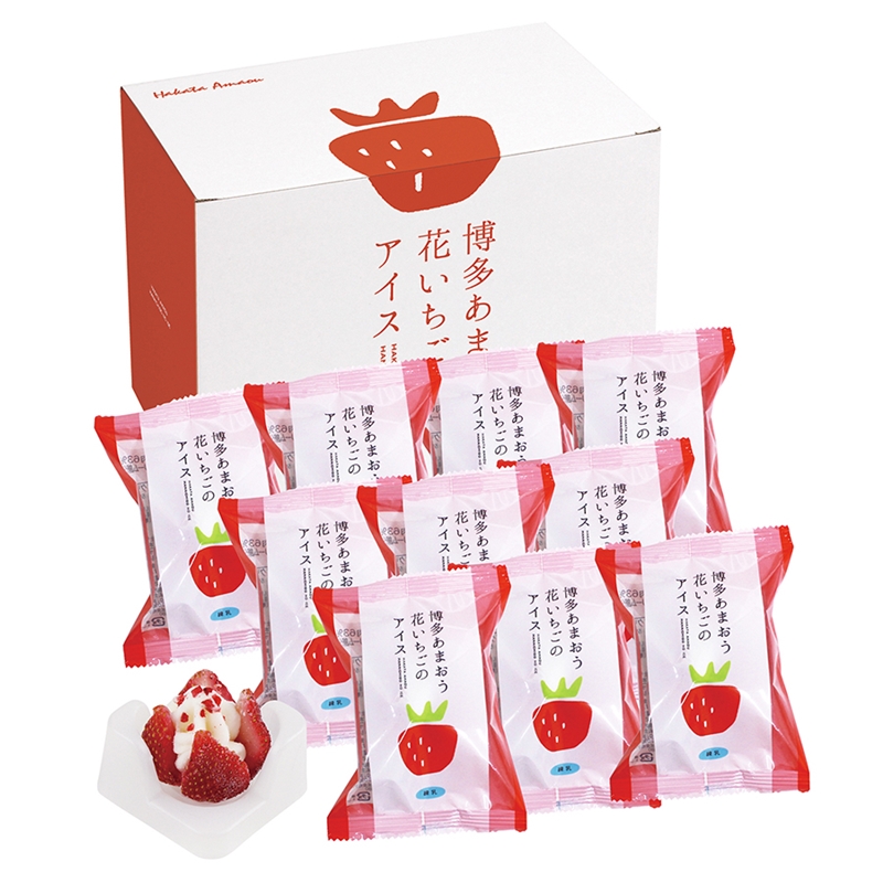 ＜博多あまおう＞花いちごのアイス