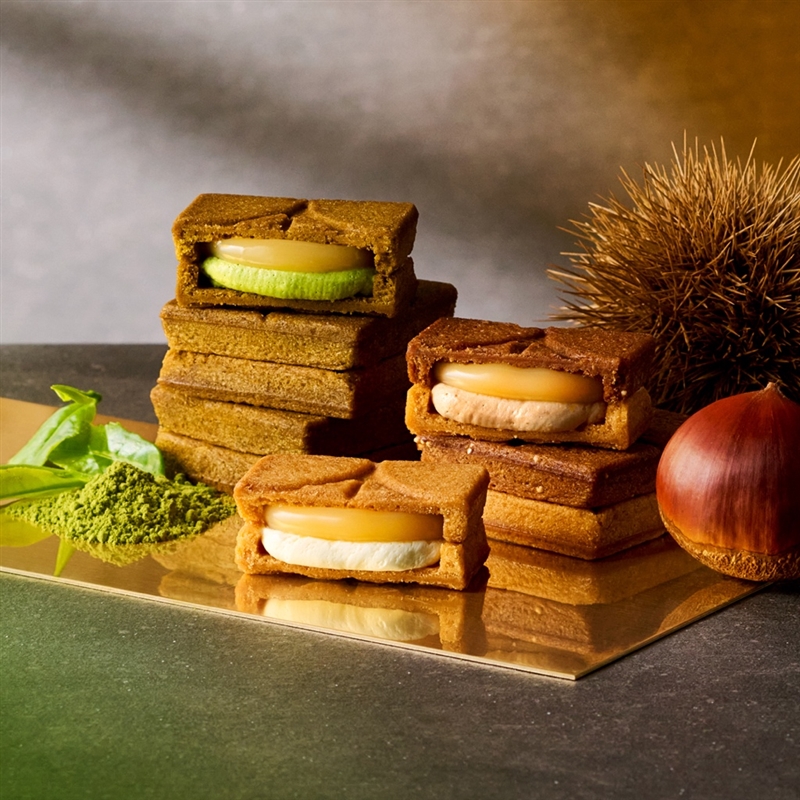 ＜プレスバターサンド＞バターサンド3種詰合せ〈栗・宇治抹茶〉