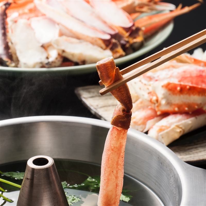 ＜かじま＞生ずわい蟹棒肉　しゃぶしゃぶ用