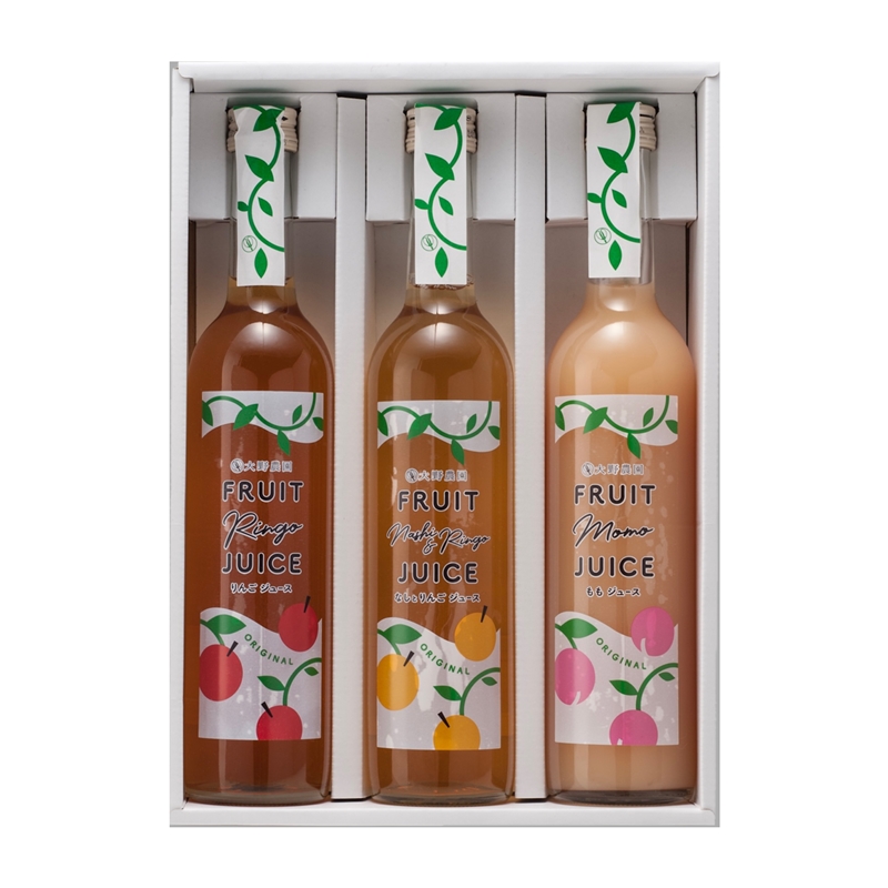 ＜大野農園＞果実ジュース500ml 3本セット