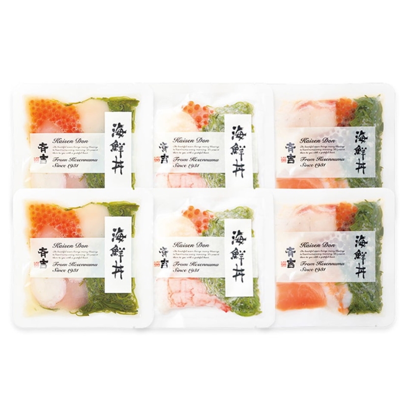 ＜斉吉＞海鮮丼3種詰合せ