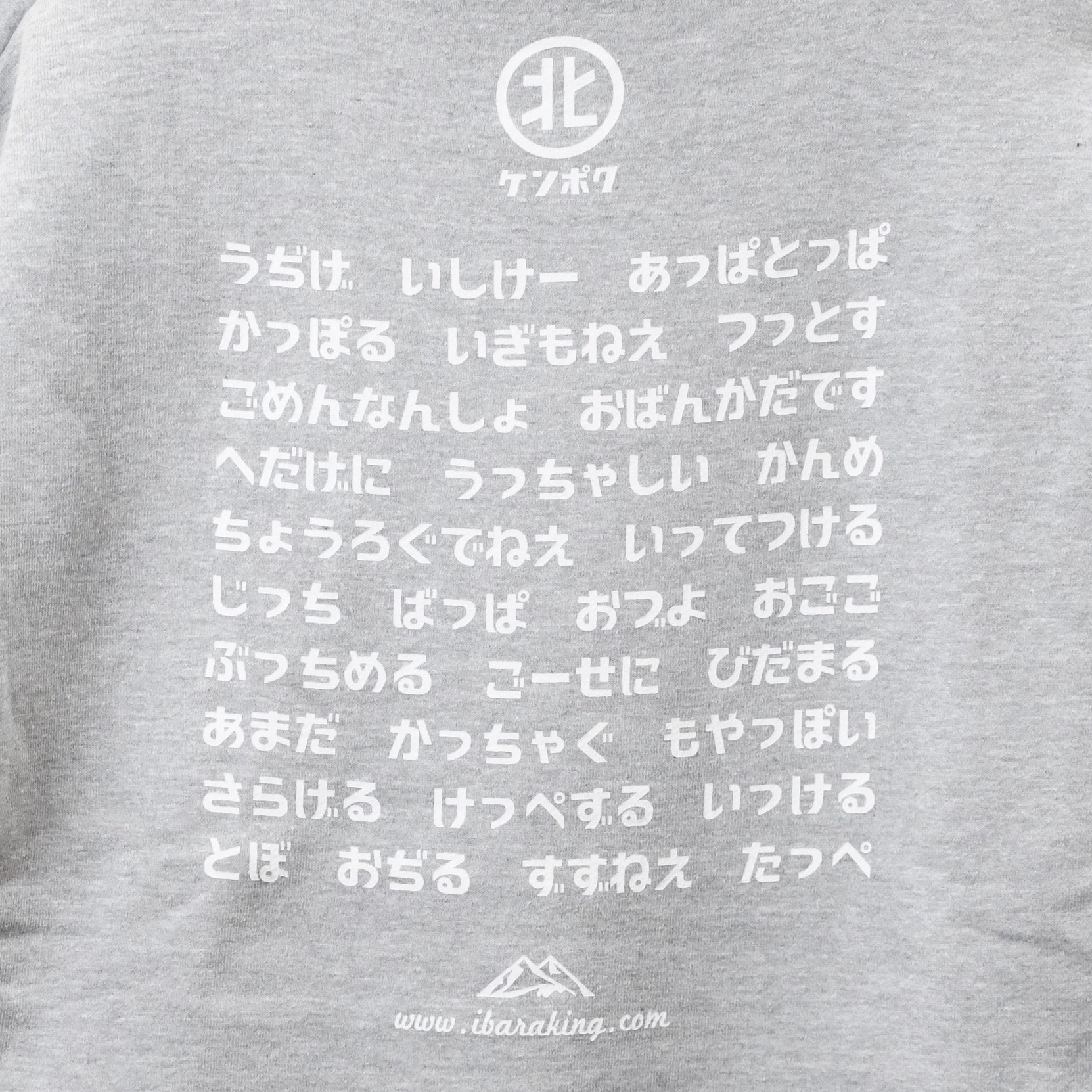 【京成百貨店限定販売】＜茨城王＞＜けんぽく＞パーカー　グレー　Lサイズ グレー L