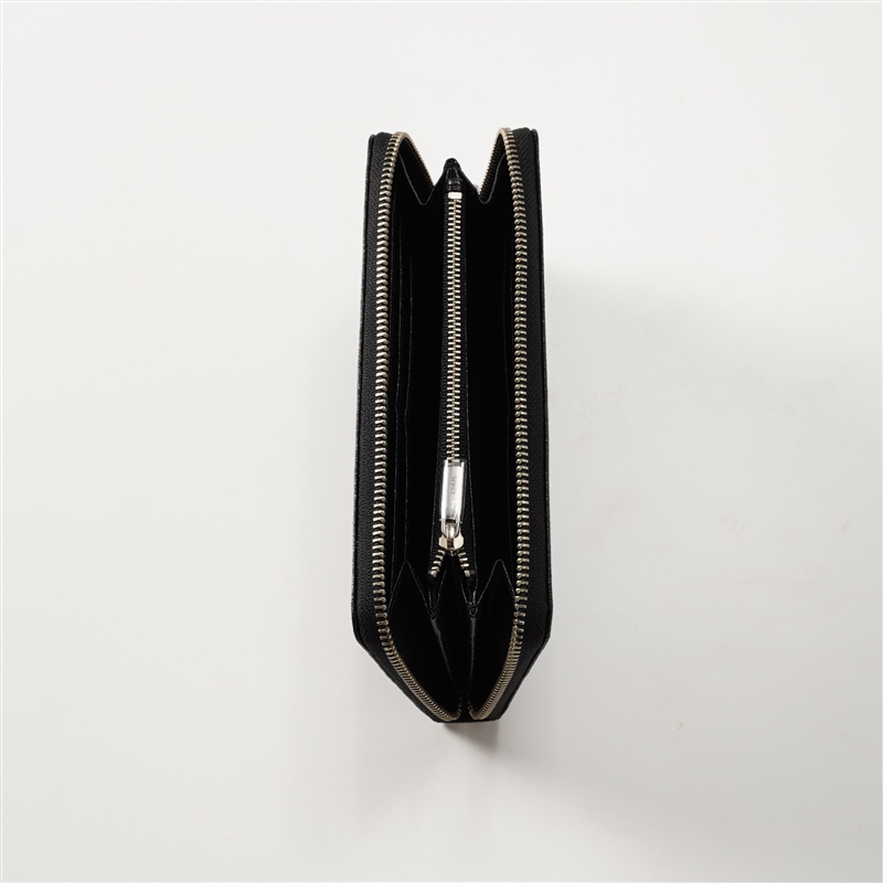 ＜POLO RALPH LAUREN＞ラウンド長財布 ブラック