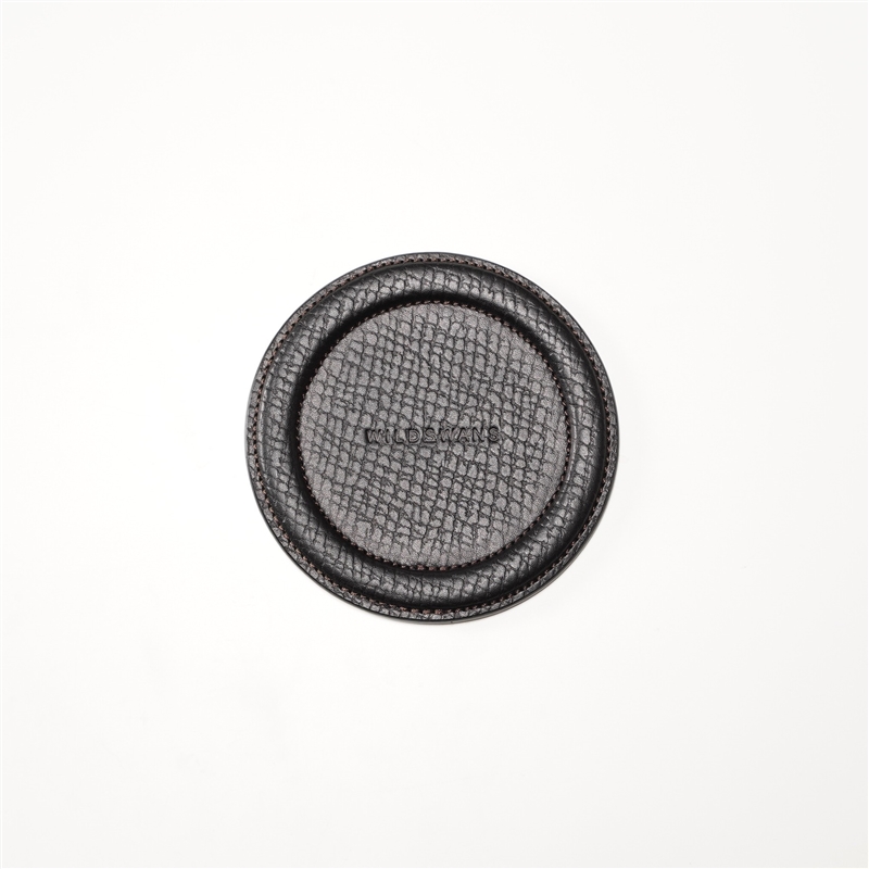 ＜WILDSWANS＞レザーコースター　Ｓ ブラック S