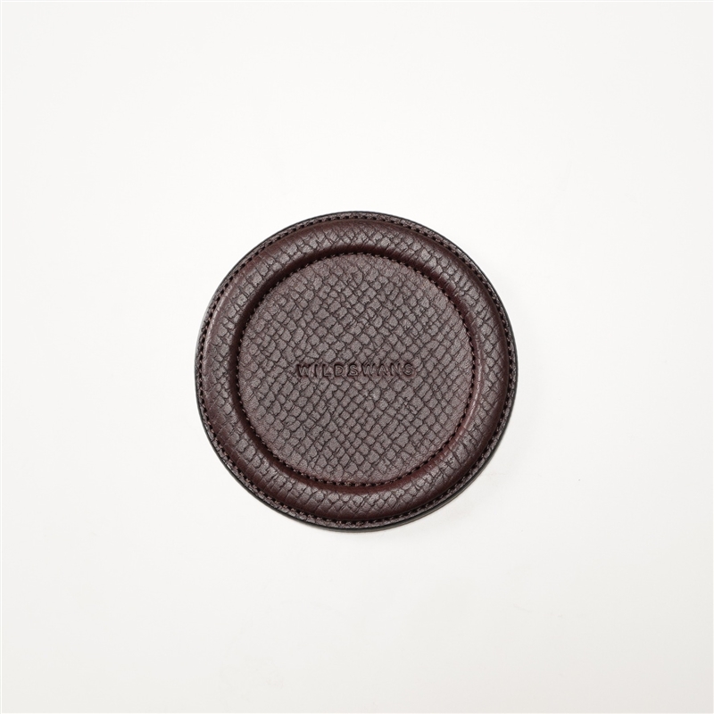 ＜WILDSWANS＞レザーコースター　Ｓ ダークブラウン S