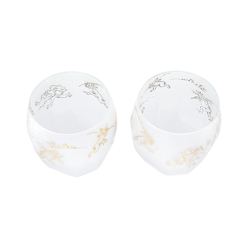 ＜私の部屋＞鳥獣戯画ロックグラス