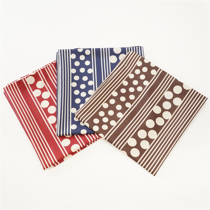 ＜日本のかたち＞コンパクト撥水ふろしき　ドロップ 茶