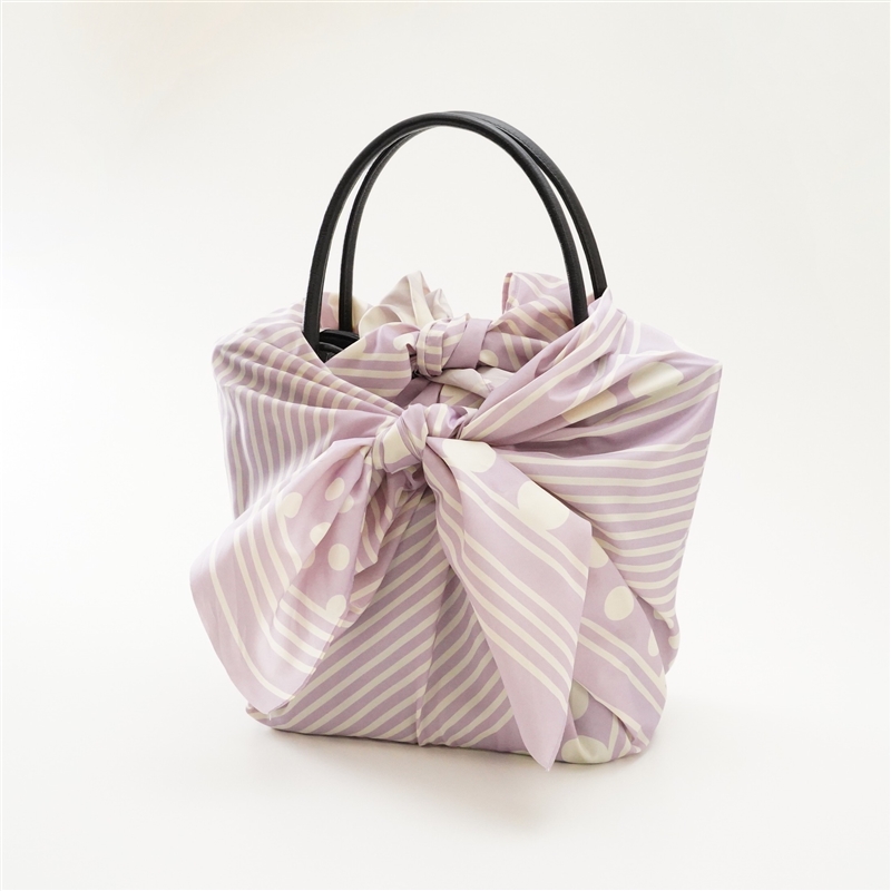 ＜日本のかたち＞コンパクト撥水ふろしき　ドロップ ピンク