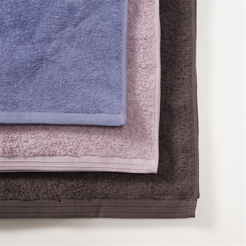 ＜ホットマン＞<1秒タオル>カラーバスタオルハンドタオルフェイスタオルセット ダークグレー・パープル・ダークブルー