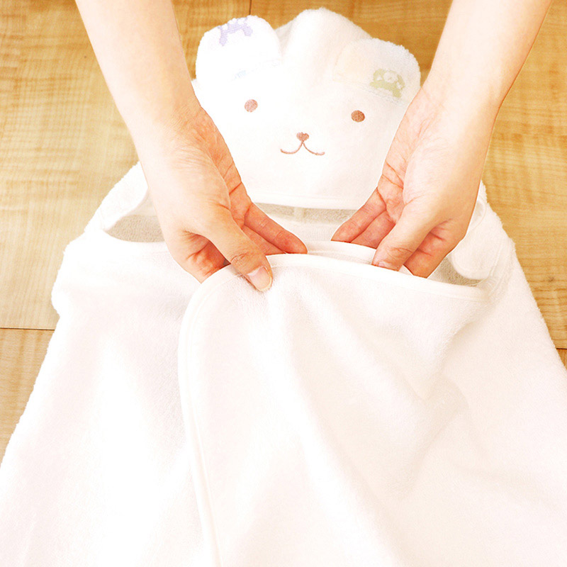 ＜赤ちゃんの城＞パッケージボックスギフト【カラフル】バスタオルローブ