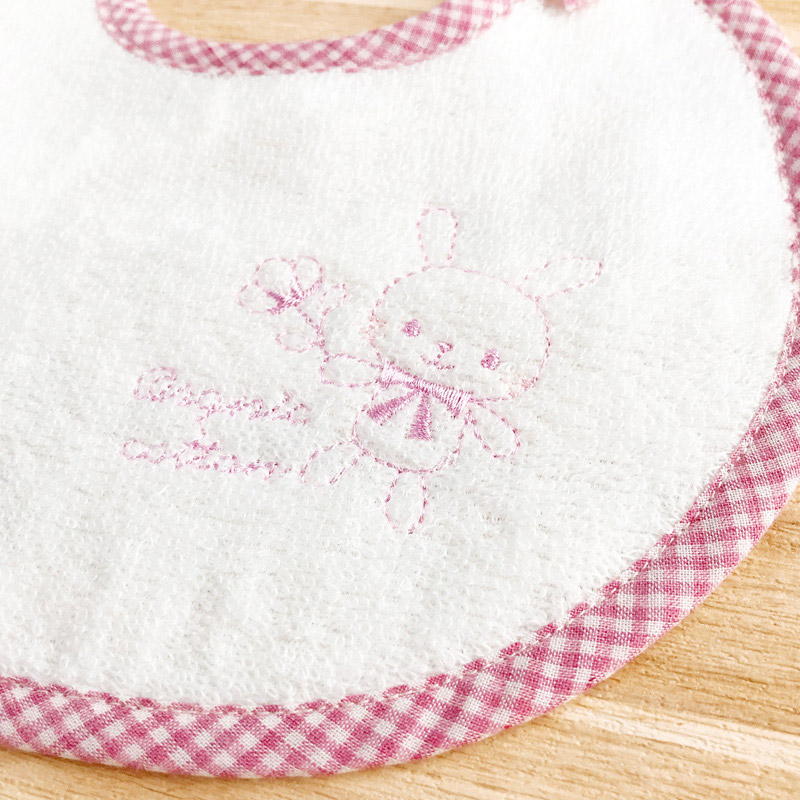 ＜赤ちゃんの城＞パッケージボックスギフト【ベルナチュール】オーガニックスタイ ピンク