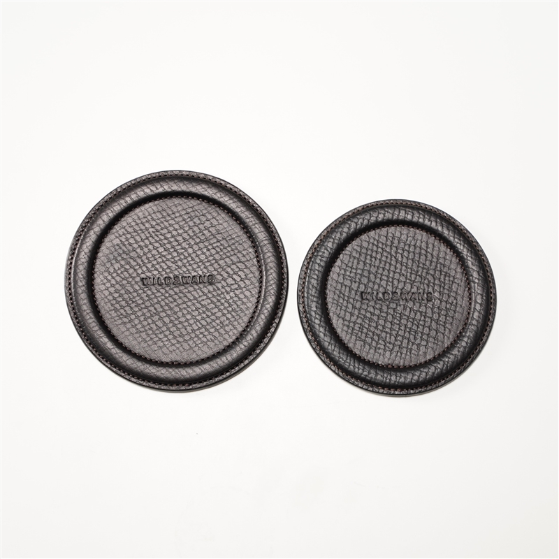 ＜WILDSWANS＞レザーコースター　M ブラック M