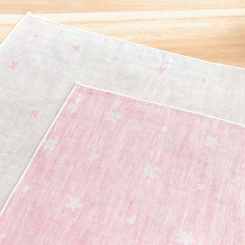 ＜赤ちゃんの城＞パッケージボックスギフト【ベルナチュール】オーガニックスタイ ピンク