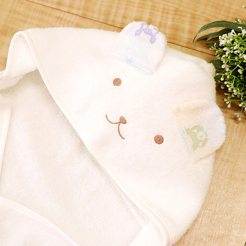 ＜赤ちゃんの城＞パッケージボックスギフト【カラフル】バスタオルローブ