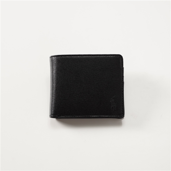 ＜POLO RALPH LAUREN＞二つ折り財布 ブラック