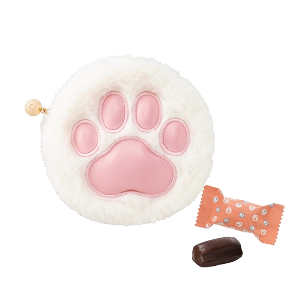 ＜メリーチョコレート＞ねこみゃみれ もふぷにポーチ（白猫）