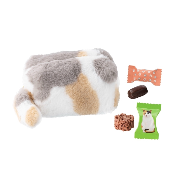 ＜メリーチョコレート＞ねこみゃみれ にゃんポーチ（パステル三毛）