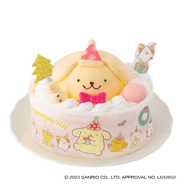 ２８＜ポムポムプリン＞聖夜のカスタードクリームケーキ プリン風味 12月24日お渡し