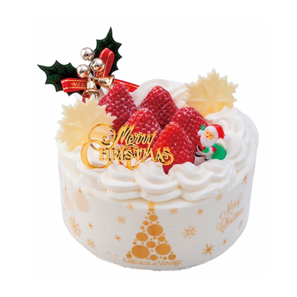 21＜ガトー・ド・ボワイヤージュ＞Xmas国産苺のショートケーキ４号 12月25日(金)お渡し