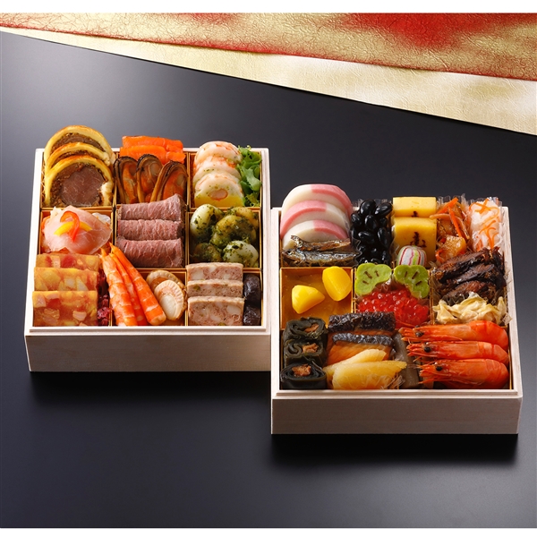 ９【12月30日（土）配達指定】＜ホテルオークラ＞和洋おせち二段重　冷凍