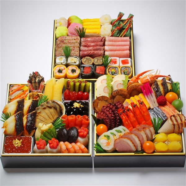 ９７＜わらびの里＞和洋料亭おせち三段重