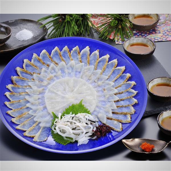 １２６【12月30日（土）配達指定】＜ふく太郎＞食楽庵ふる川　ふく刺三種盛り