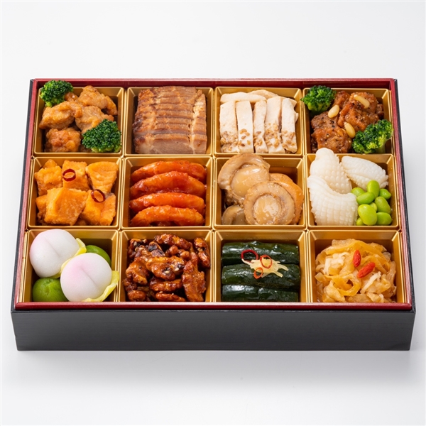 ６６【12月30日（火）配達指定】＜赤坂璃宮＞中華おせち一段重