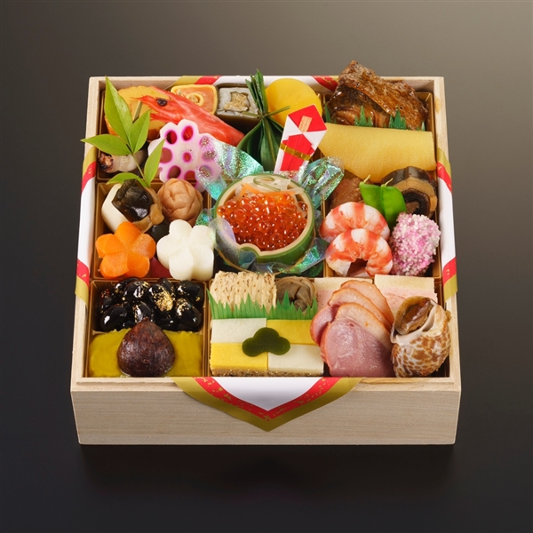 ９８【12月31日（水）配達指定】＜京料理　濱登久＞おせち一段重（若紫の花）