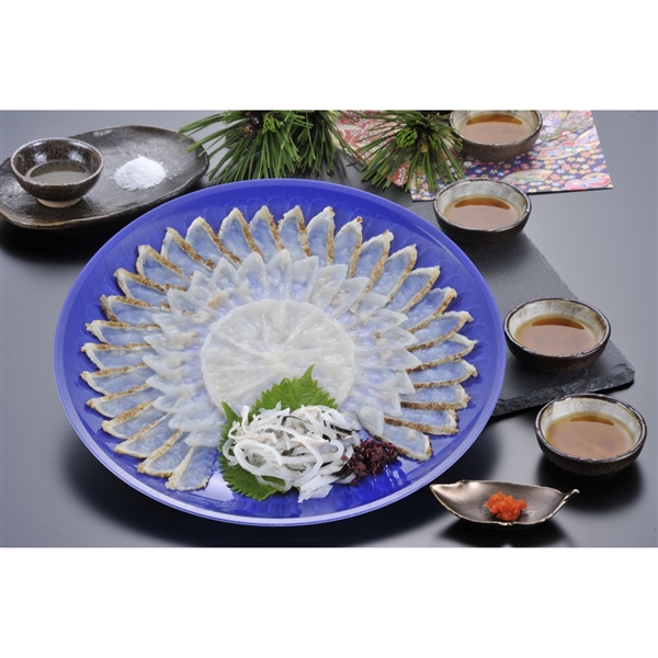１１３【12月30日（火）配達指定】＜ふく太郎＞食楽庵ふる川　ふく刺三種盛り(4人前)
