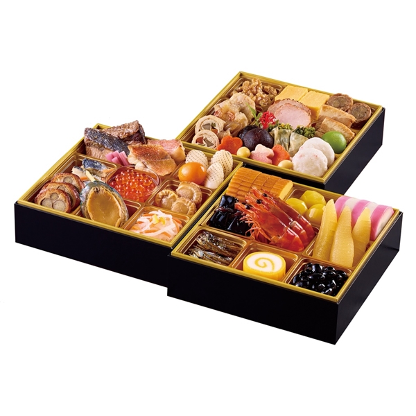 46＜紀文食品＞おせち詰合せ三段重 祝の幸