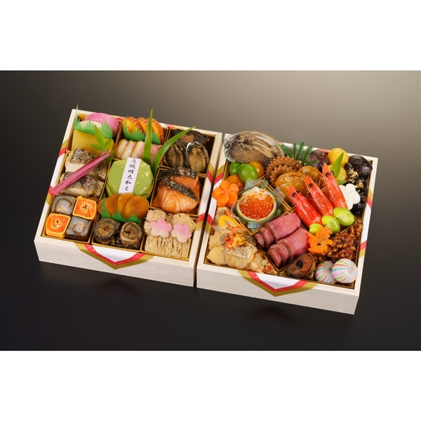 99【12月31日（木）配達指定】＜京料理 濱登久＞おせち二段重（朧月の宴）