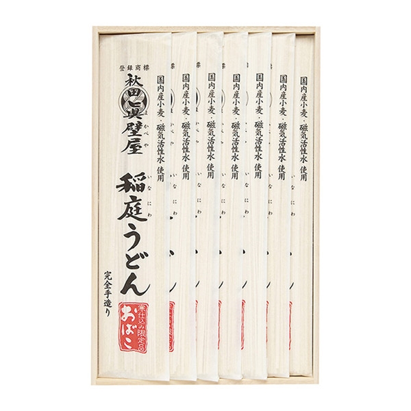 ＜眞壁屋＞眞壁屋稲庭うどん　おばこ　箱入り1400ｇ