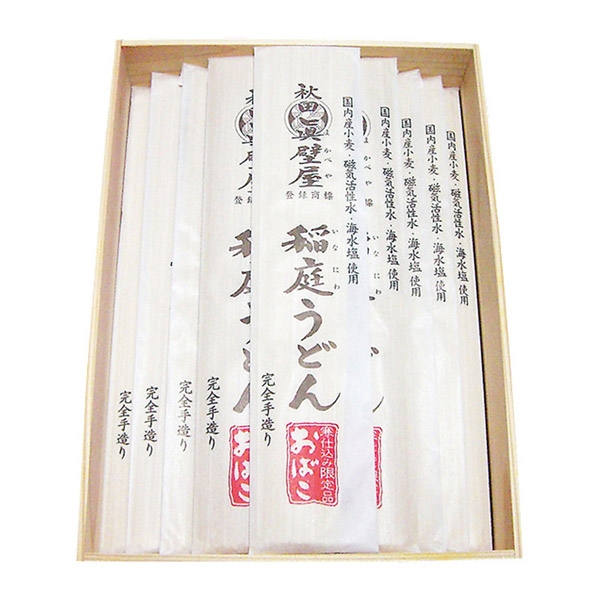 ＜眞壁屋＞眞壁屋稲庭うどん　おばこ　箱入り2000g