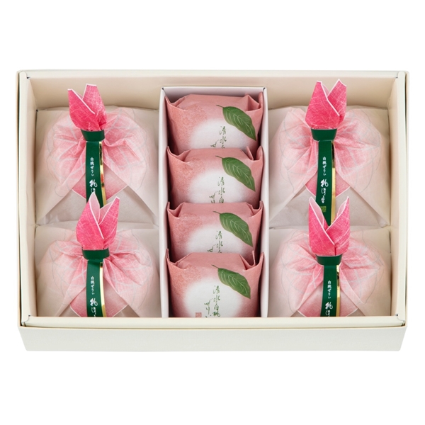 ＜菓匠 清閑院＞白桃ぜりぃ　桃清香詰合せ