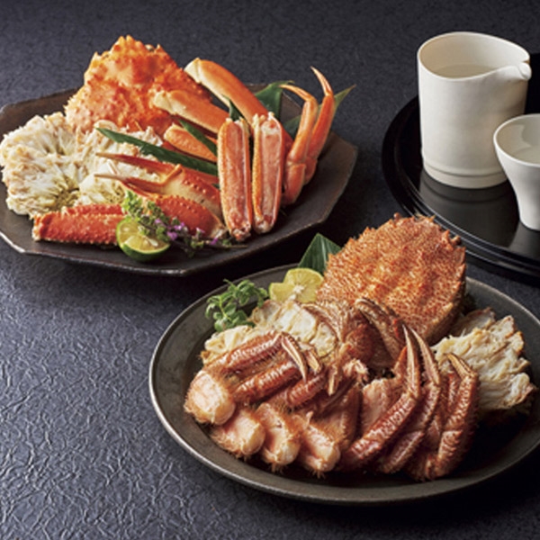＜ANA’s FRESH SELECTION　麗～うるわしコース～＞毛がに・ずわいがに食べ比べ