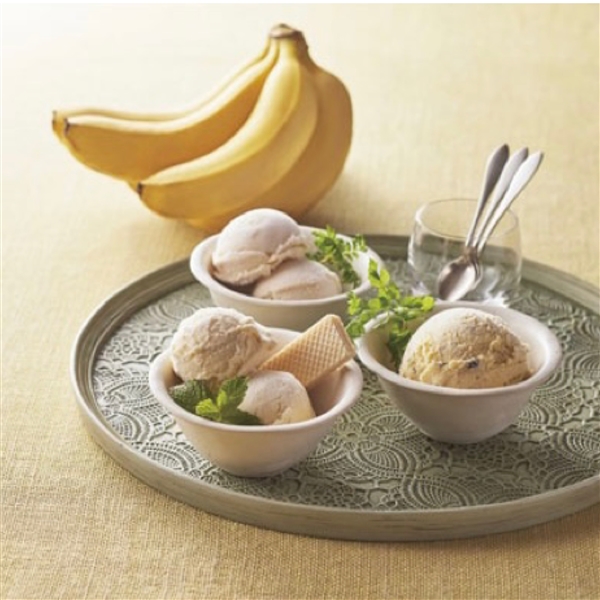 ＜ANA’s FRESH SELECTION　彩～いろどりコース～＞北海道ミルクを使ったとびっきりアイス～バナナセレクション～